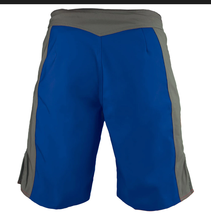 KMW Fight Shorts – Blue/Grey – Krav Maga Worldwide™ – Fort Lauderdale